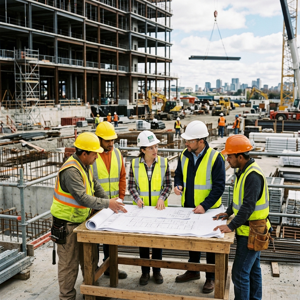 Sanjay Constructions team at work